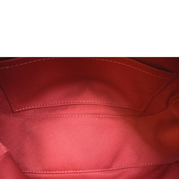 LOUIS VUITTON Saintonge Monogram Empreinte Leather Crossbody Bag Red