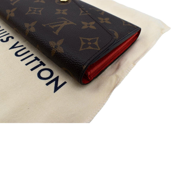 LOUIS VUITTON Sarah Monogram Canvas Wallet Brown