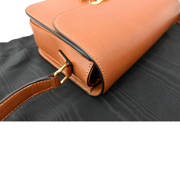 CELINE Classique Triomphe Calfskin Leather Shoulder Bag Tan-DDH