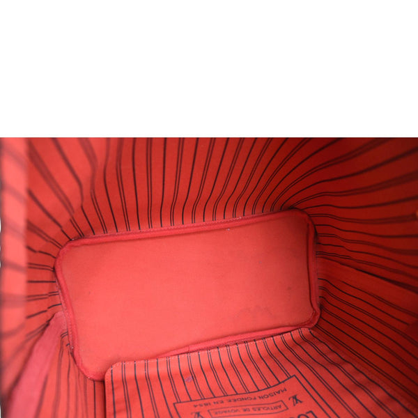 LOUIS VUITTON Neverfull MM Damier Ebene Tote Bag Brown