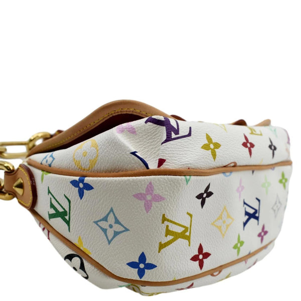 LOUIS VUITTON Patti White Monogram Shoulder Bag Multicolor