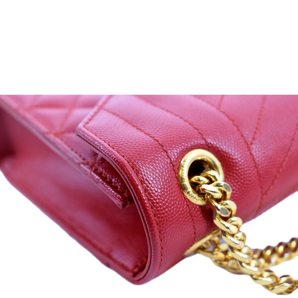 Yves Saint Laurent Envelope Flap Leather Shoulder Bag - Top Right