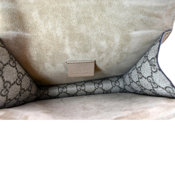 GUCCI Dionysus Mini GG Supreme Canvas Crossbody Bag Beige 421970