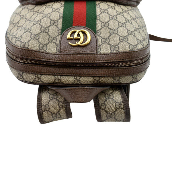 GUCCI Ophidia GG Medium Supreme Canvas Backpack Beige 547967