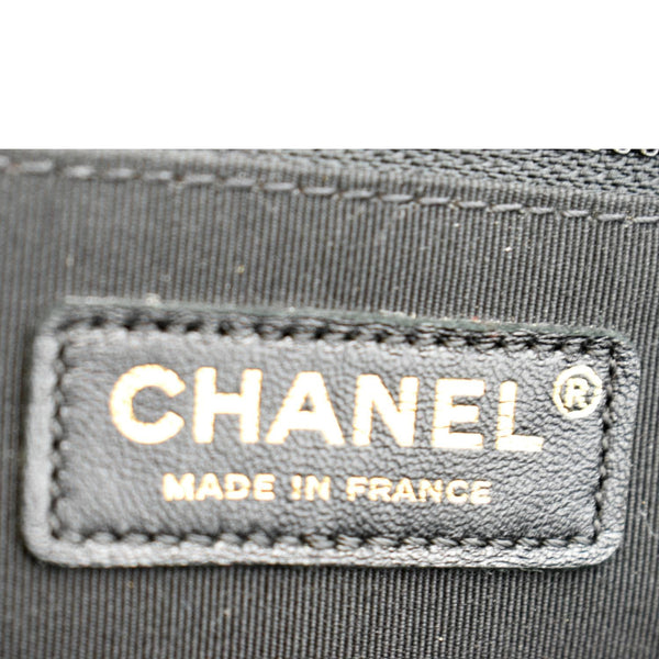 Chanel Large Boy Flap Caviar Leather Shoulder Bag Black - Made In France