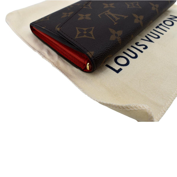 LOUIS VUITTON Sarah Monogram Canvas Wallet Brown