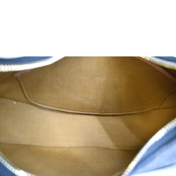 CELINE Ava Triomphe Canvas Calfskin Shoulder Bag Brown