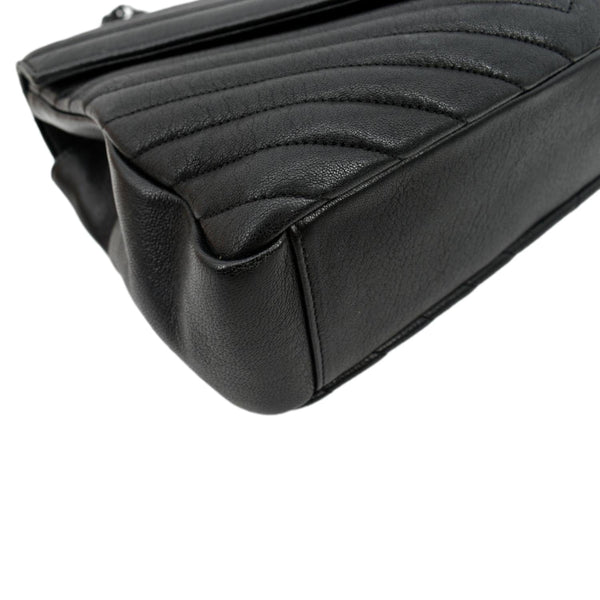 Yves Saint Laurent College Large Lambskin Shoulder Bag-Bottom Left