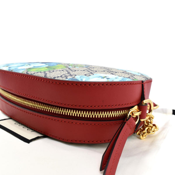 GUCCI GG Supreme Monogram Blooms Print Mini Chain Crossbody Bag Beige 546313