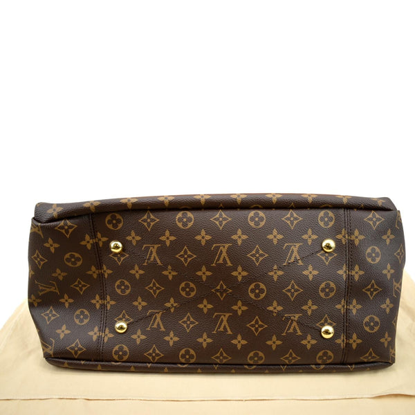 Louis Vuitton Artsy MM NM Monogram Canvas Hobo Bag Brown - Bottom