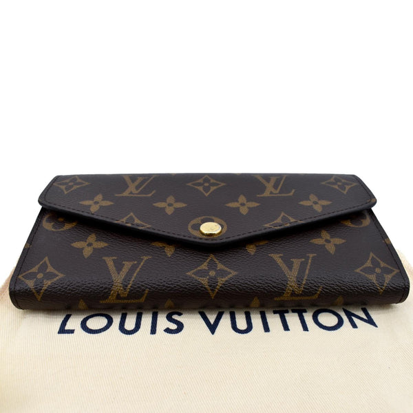 LOUIS VUITTON Sarah Monogram Canvas Wallet Brown