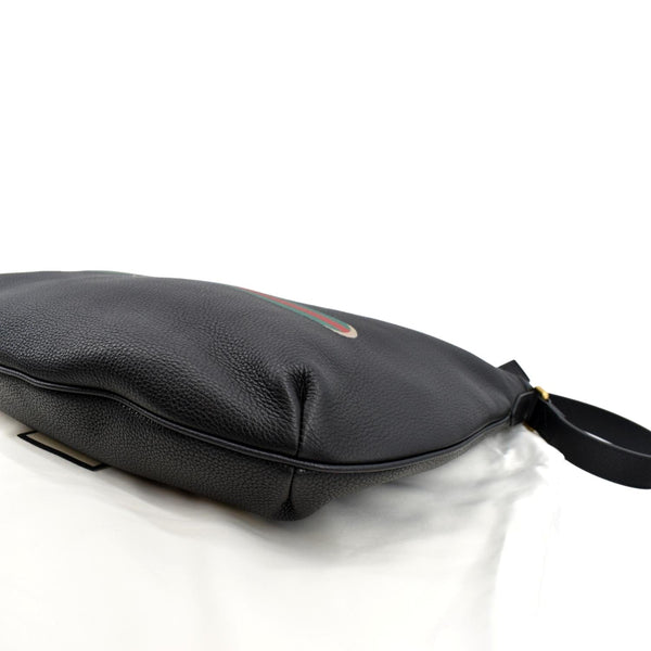 Gucci Half Moon Logo Calfskin Leather Hobo Shoulder Bag - Bottom Right