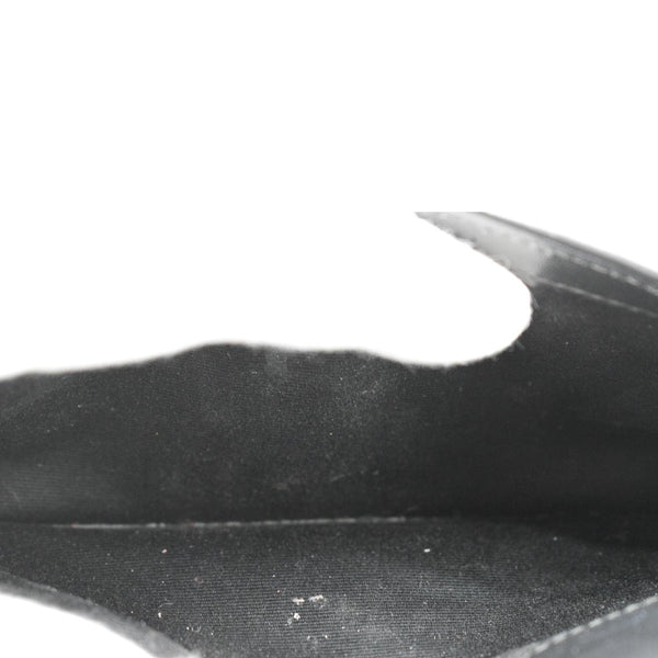 Yves Saint Laurent Kate Crocodile Leather Shoulder Bag Black - Inside