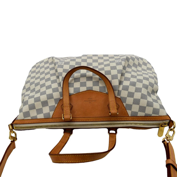 LOUIS VUITTON Siracusa GM Damier Azur Shoulder Bag White