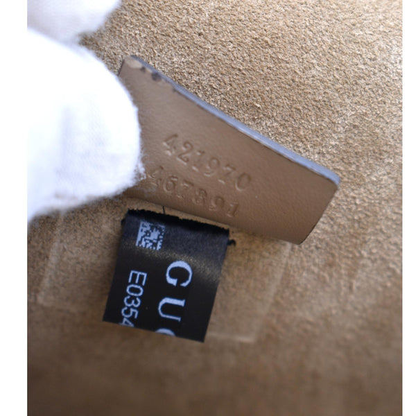 GUCCI Dionysus Mini GG Supreme Canvas Crossbody Bag Beige 421970