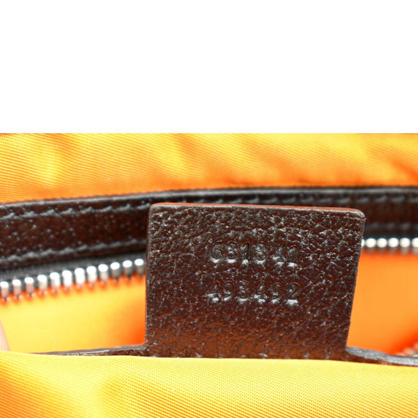 Gucci Of The Grid Nylon Leather Belt Bag Orange - Stamp