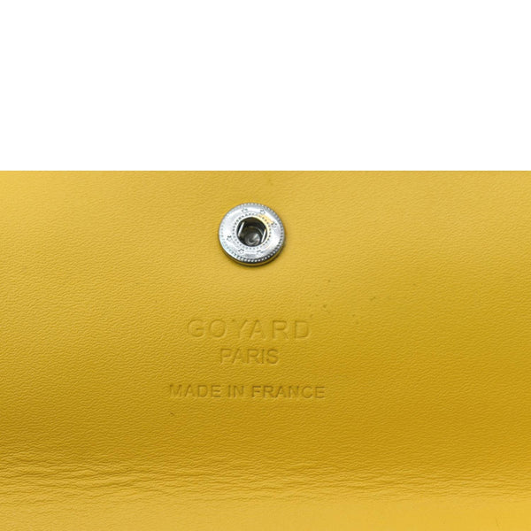 GOYARD Saint Louis PM Chevron Print Canvas Tote Bag Yellow