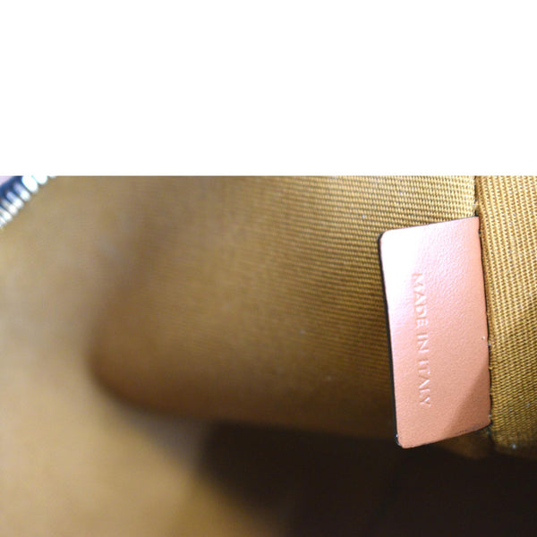 CELINE Ava Triomphe Canvas Calfskin Shoulder Bag Brown