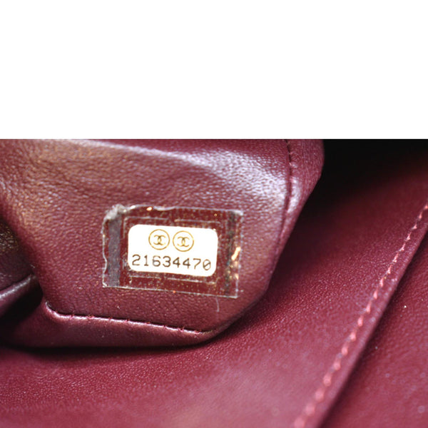 CHANEL Classic Double Flap Leather Shoulder Bag Black