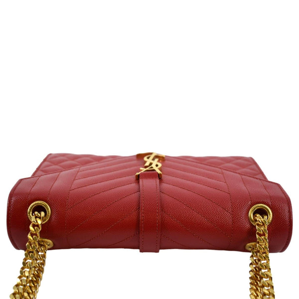 Yves Saint Laurent Envelope Flap Leather Shoulder Bag - Top