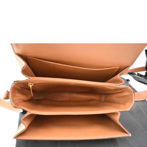 CELINE Classique Triomphe Calfskin Leather Shoulder Bag Tan-DDH