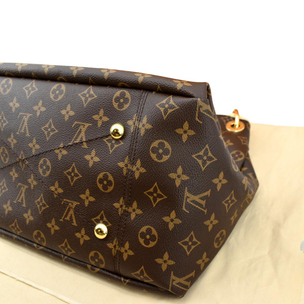 Louis Vuitton Artsy MM NM Monogram Canvas Hobo Bag Brown - Bottom Right