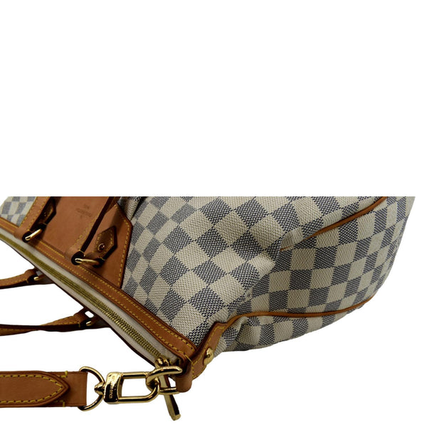 LOUIS VUITTON Siracusa GM Damier Azur Shoulder Bag White