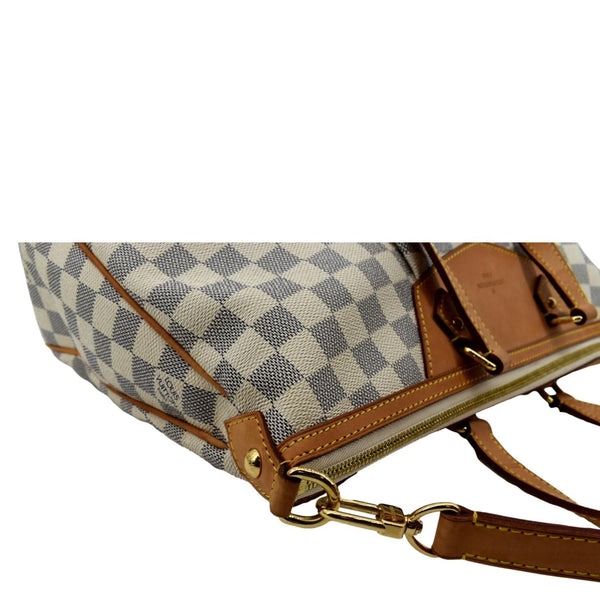 LOUIS VUITTON Siracusa GM Damier Azur Shoulder Bag White