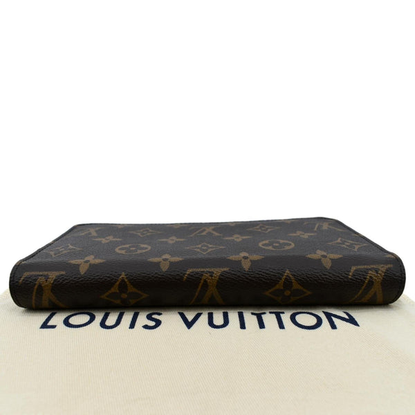 LOUIS VUITTON Monogram Canvas Zippy Wallet Brown
