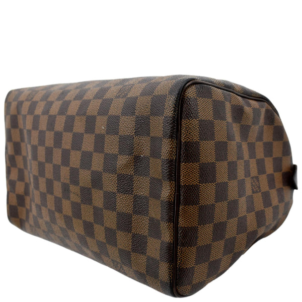 LOUIS VUITTON Speedy 30 Damier Ebene Satchel Bag Brown