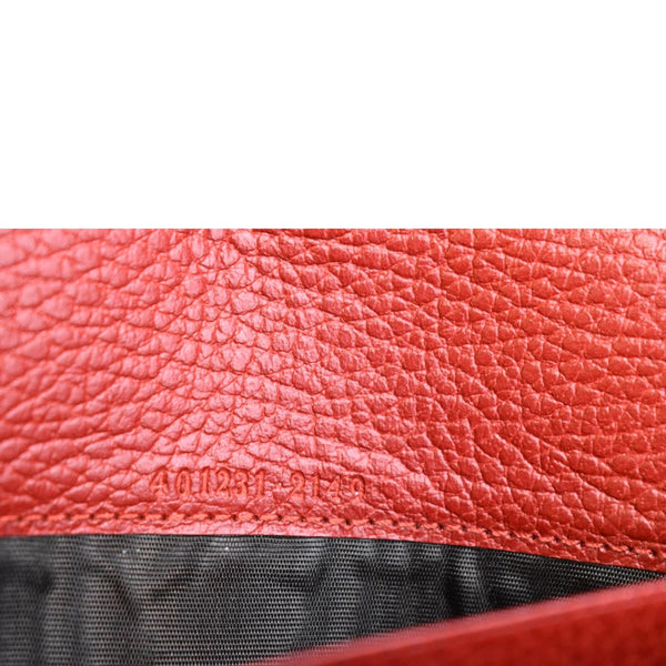 GUCCI Dionysus Mini Leather Chain Crossbody Bag Red 401231