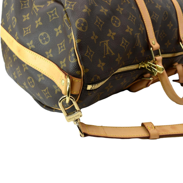 LOUIS VUITTON Keepall 50 Monogram Canvas Travel Bag Brown
