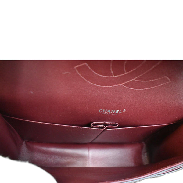 CHANEL Maxi Classic Flap Caviar Leather Shoulder Bag Black