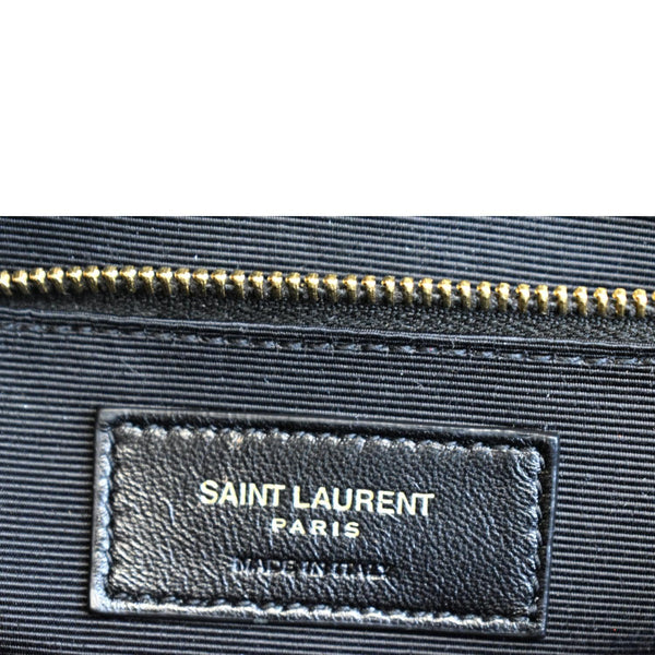 YVES SAINT LAURENT Large Envelope Mix Matelasse Grain De Poudre Chain Shoulder Bag Black