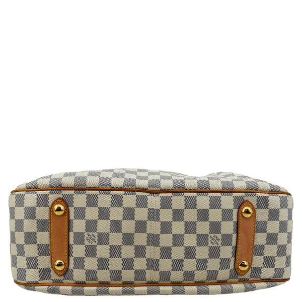 LOUIS VUITTON Siracusa GM Damier Azur Shoulder Bag White