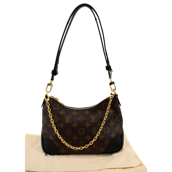 LOUIS VUITTON Boulogne NM Monogram Canvas Shoulder Bag Brown