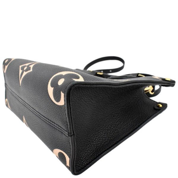 LOUIS VUITTON Onthego PM Bicolor Monogram Empreinte Shoulder Bag Black
