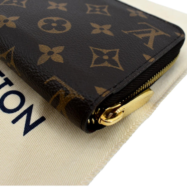 LOUIS VUITTON Monogram Canvas Zippy Wallet Brown