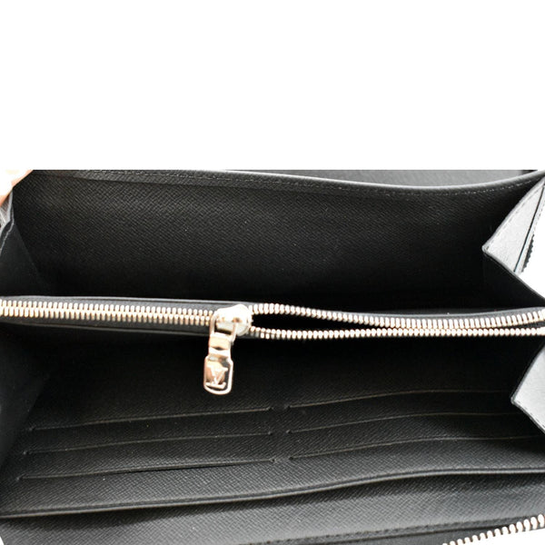 LOUIS VUITTON Zippy Organizer Damier Graphite Wallet Black