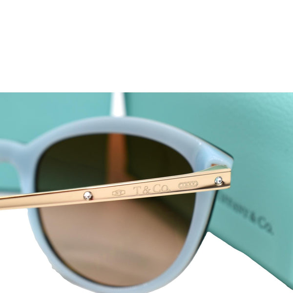 TIFFANY & CO TF4117B 8134/3B Havana Blue Sunglasses Brown Gradient Lens