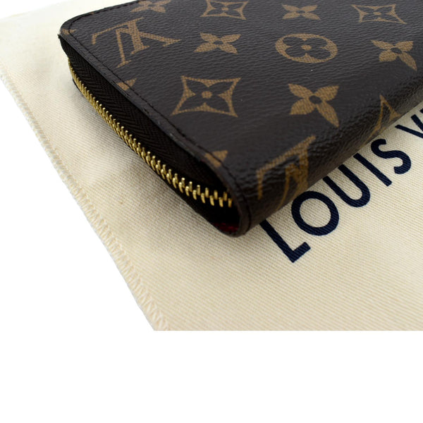 LOUIS VUITTON Monogram Canvas Zippy Wallet Brown