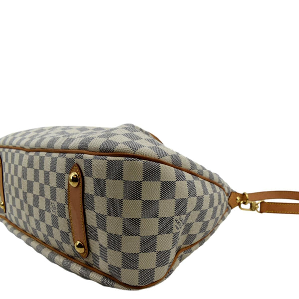 LOUIS VUITTON Siracusa GM Damier Azur Shoulder Bag White