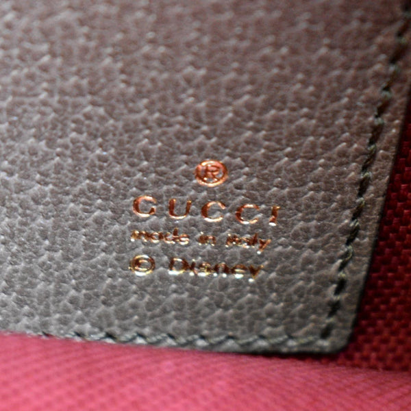 GUCCI Disney Donald Duck GG Supreme Canvas Zip Clutch Beige 647925