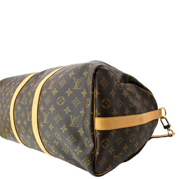 LOUIS VUITTON Keepall 50 Monogram Canvas Travel Bag Brown