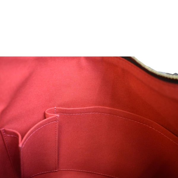 LOUIS VUITTON Bloomsbury PM Damier Ebene Crossbody Bag Brown