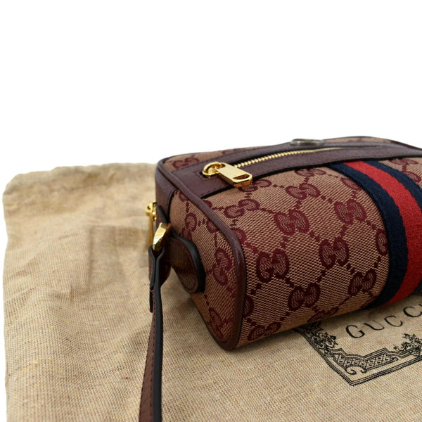 GUCCI Ophidia Mini GG Supreme Crossbody Bag Red 517350