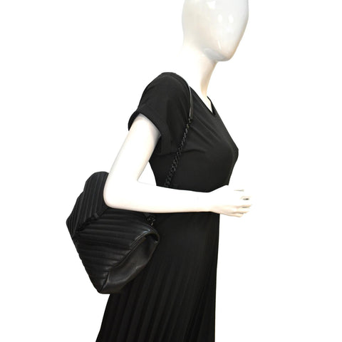 Yves Saint Laurent College Large Lambskin Shoulder Bag-Full View