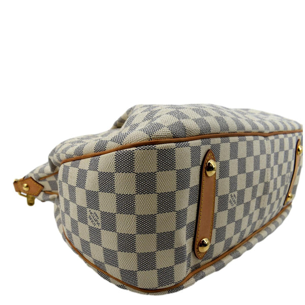 LOUIS VUITTON Siracusa GM Damier Azur Shoulder Bag White