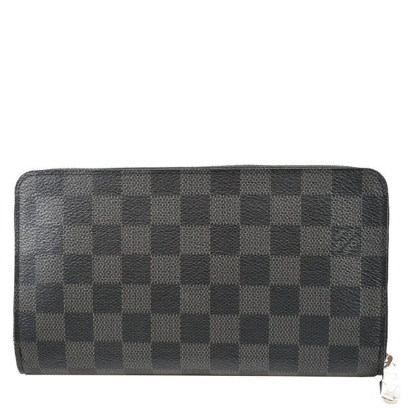 LOUIS VUITTON Zippy Organizer Damier Graphite Wallet Black