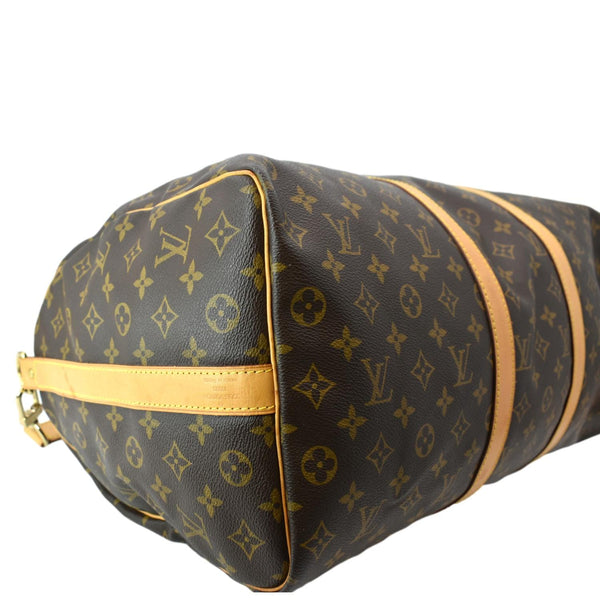 LOUIS VUITTON Keepall 50 Monogram Canvas Travel Bag Brown